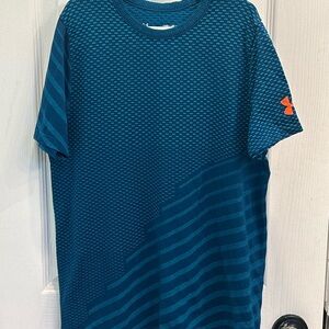 Under Armour Blue and Orange Kids Shirt, Size M